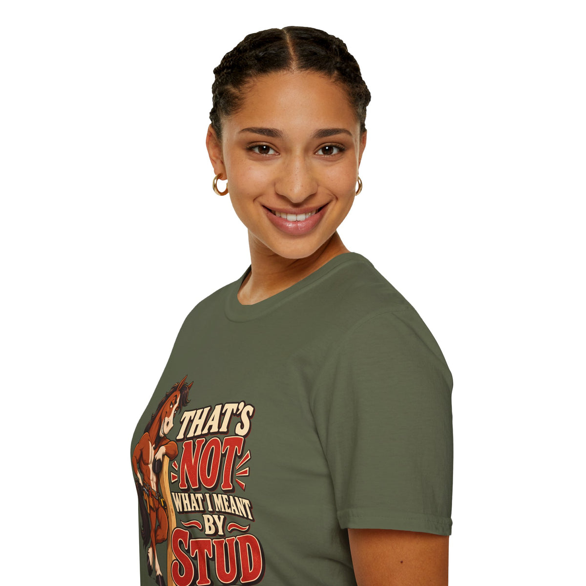 The Wrong Kind of Stud | Funny Horse Graphic T-Shirt