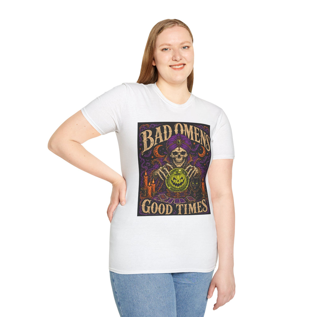 Bad Omens Skull T-Shirt — Retro Gothic Halloween Tee
