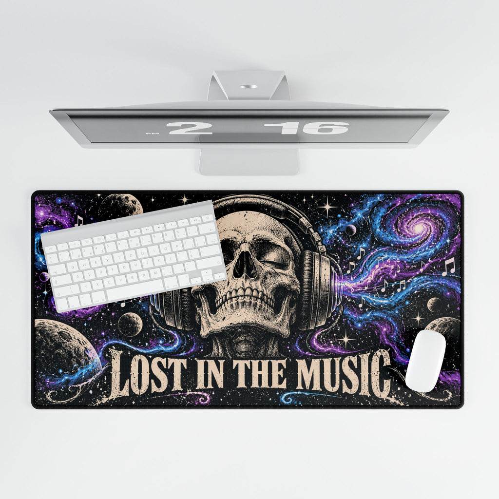 Mouse Pad | Lost in the Music Skull | Gaming/Office Desk Mat