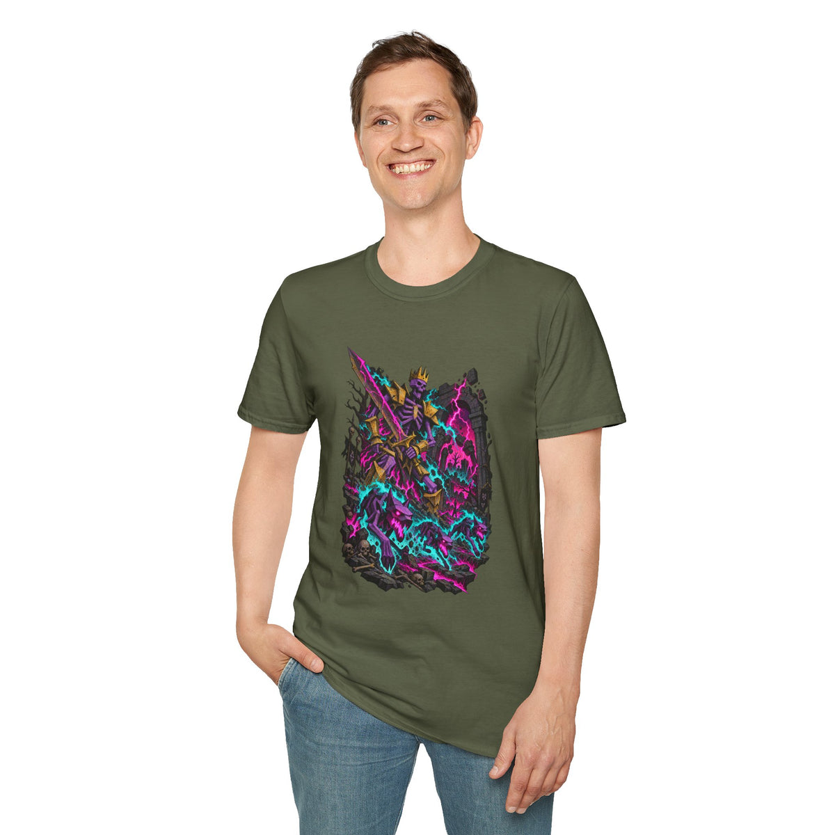 Skeleton Lich King | Final Boss | Gamer Shirt