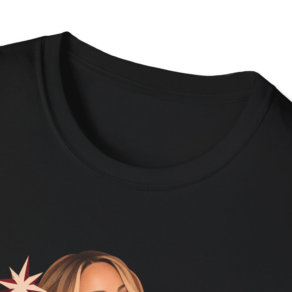 Mariah Carey | Holiday Diva Graphic Tee | Retro Red Star Portrait