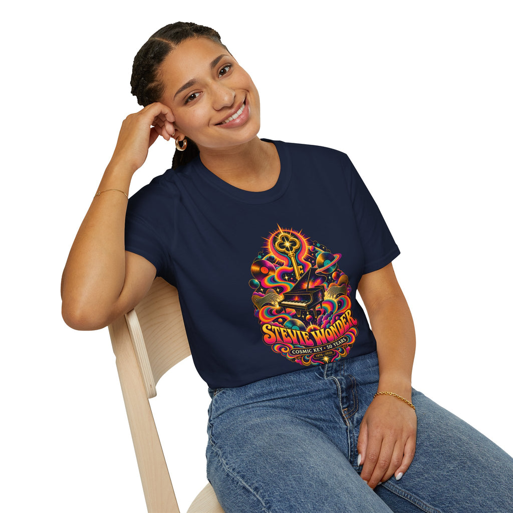 Stevie Wonder Psychedelic Key Songs In The Key of Life T-Shirt