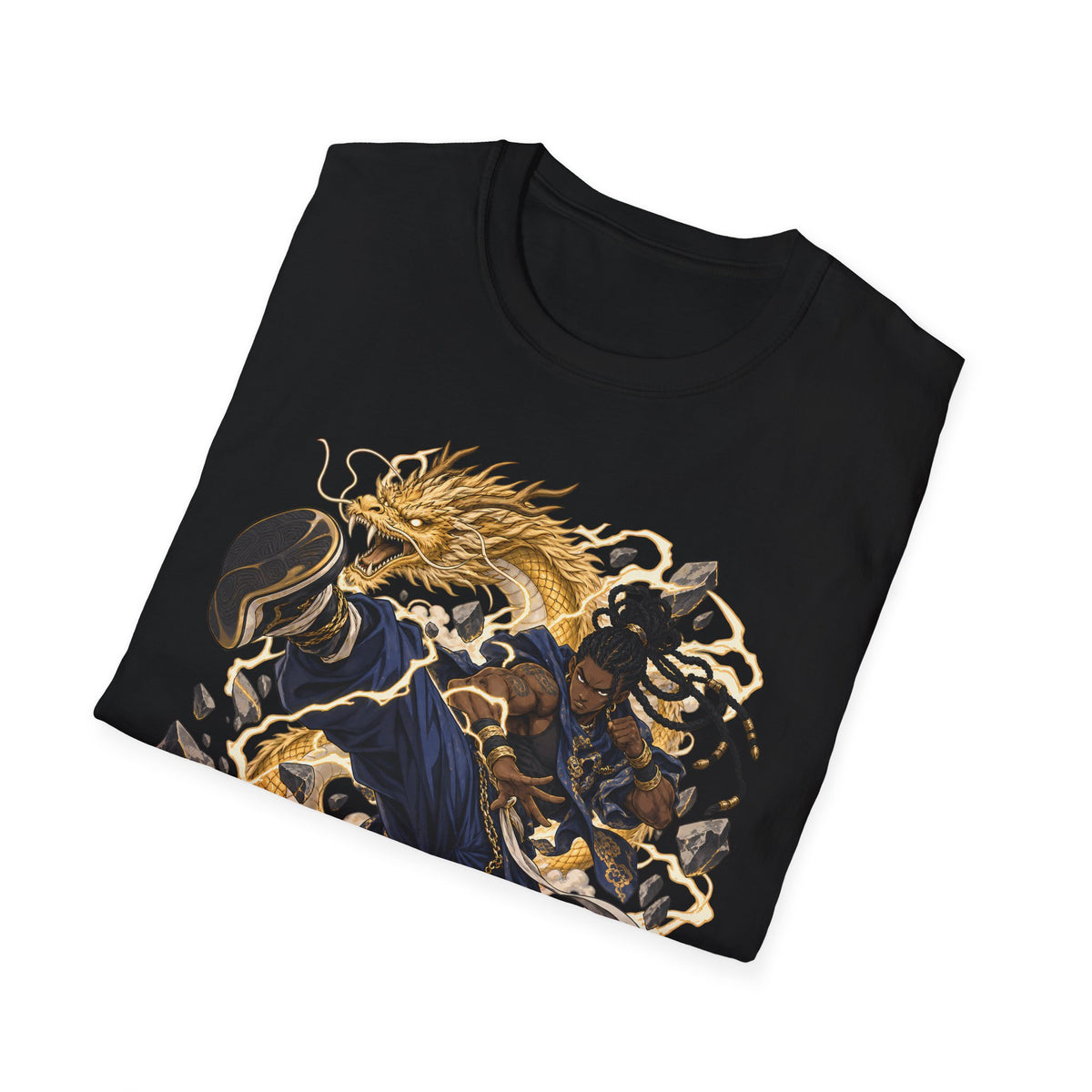 Golden Dragon | Ninja Dragon Kick | Martial Arts Warrior T Shirt