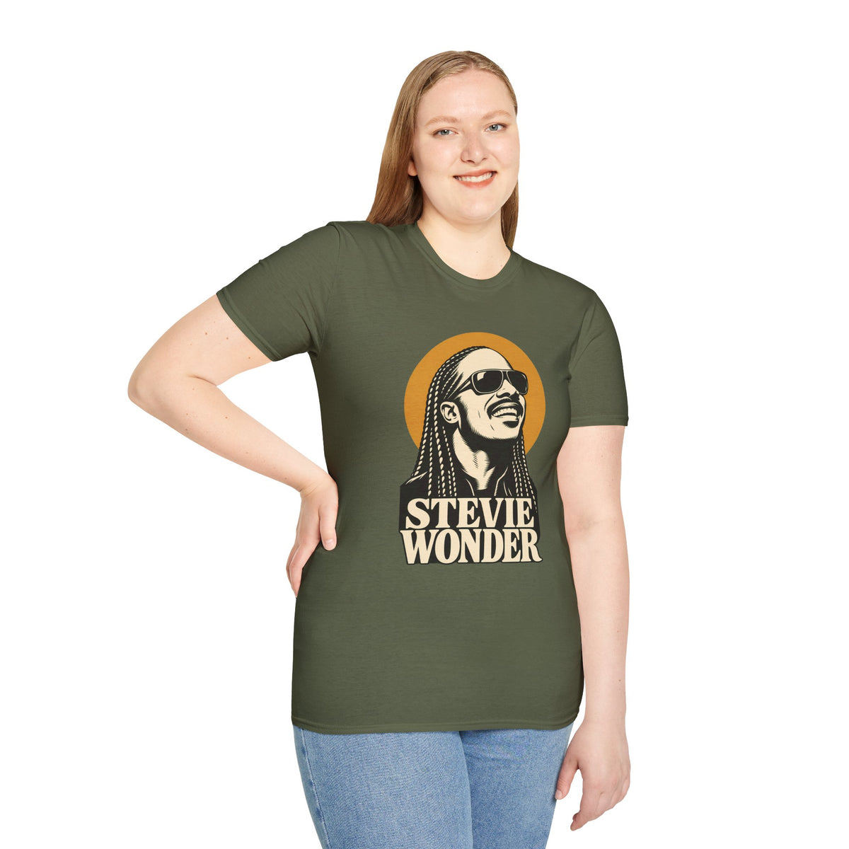 Stevie Wonder Graphic T-Shirt - Retro Soul Music Tee