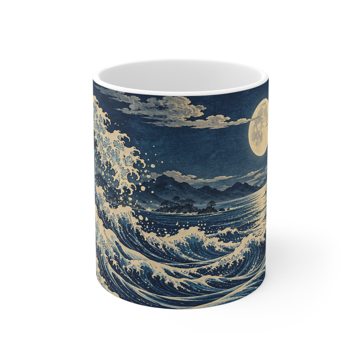 Moonlit Waves | Classic Art Coffee Mug Gift (11oz)