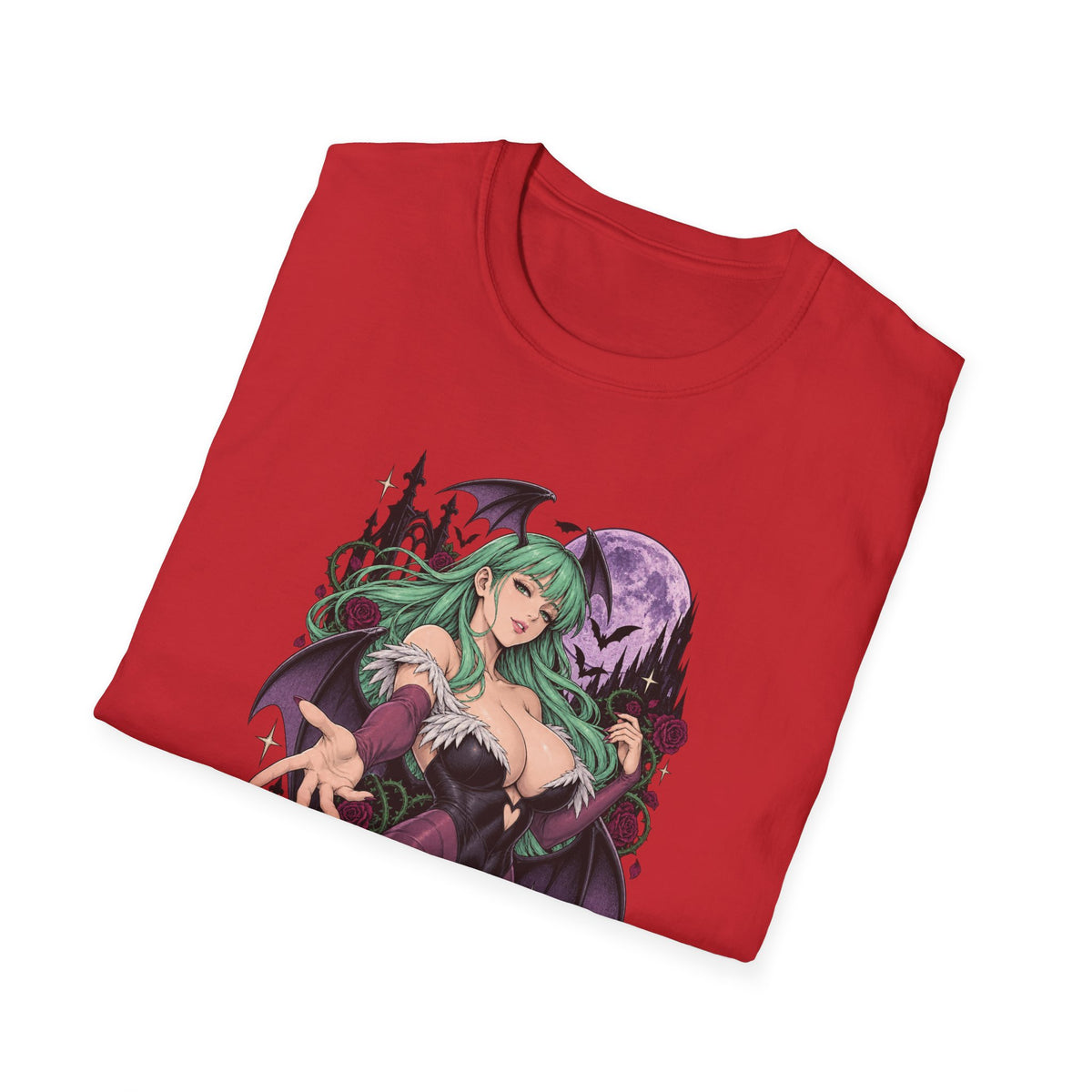 Morrigan | Sexy Succubus Pin Up Girl | Gothic Sorceress Halloween Gamer T-Shirt