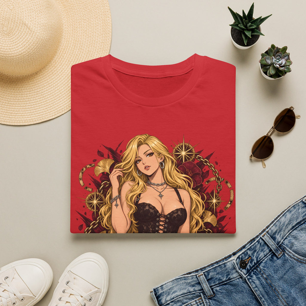 Blonde Bombshell | Japanese Anime Style Pin up Girl
