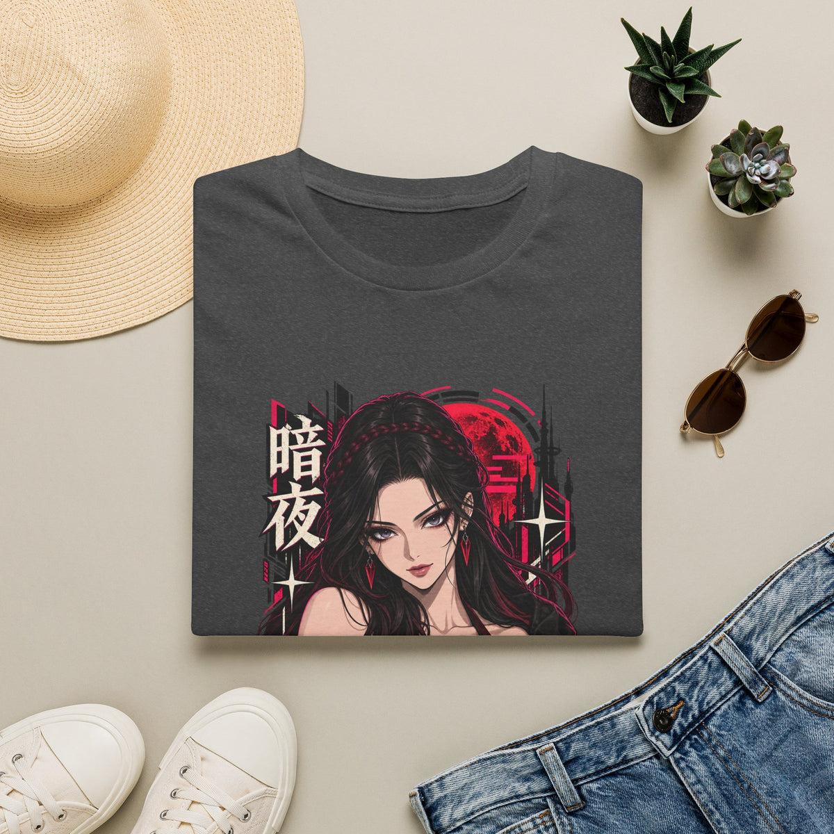 Noir | Sexy Anime Vampire Pin Up Girl | Waifu T-Shirt