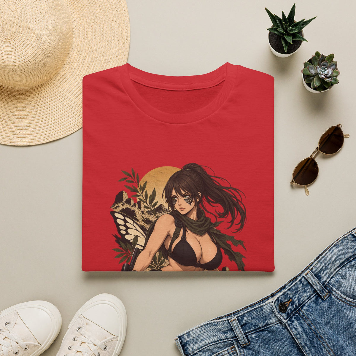 Quiet | Sexy Metal Gear Pin Up Girl | Anime Style Sniper Girl T-Shirt