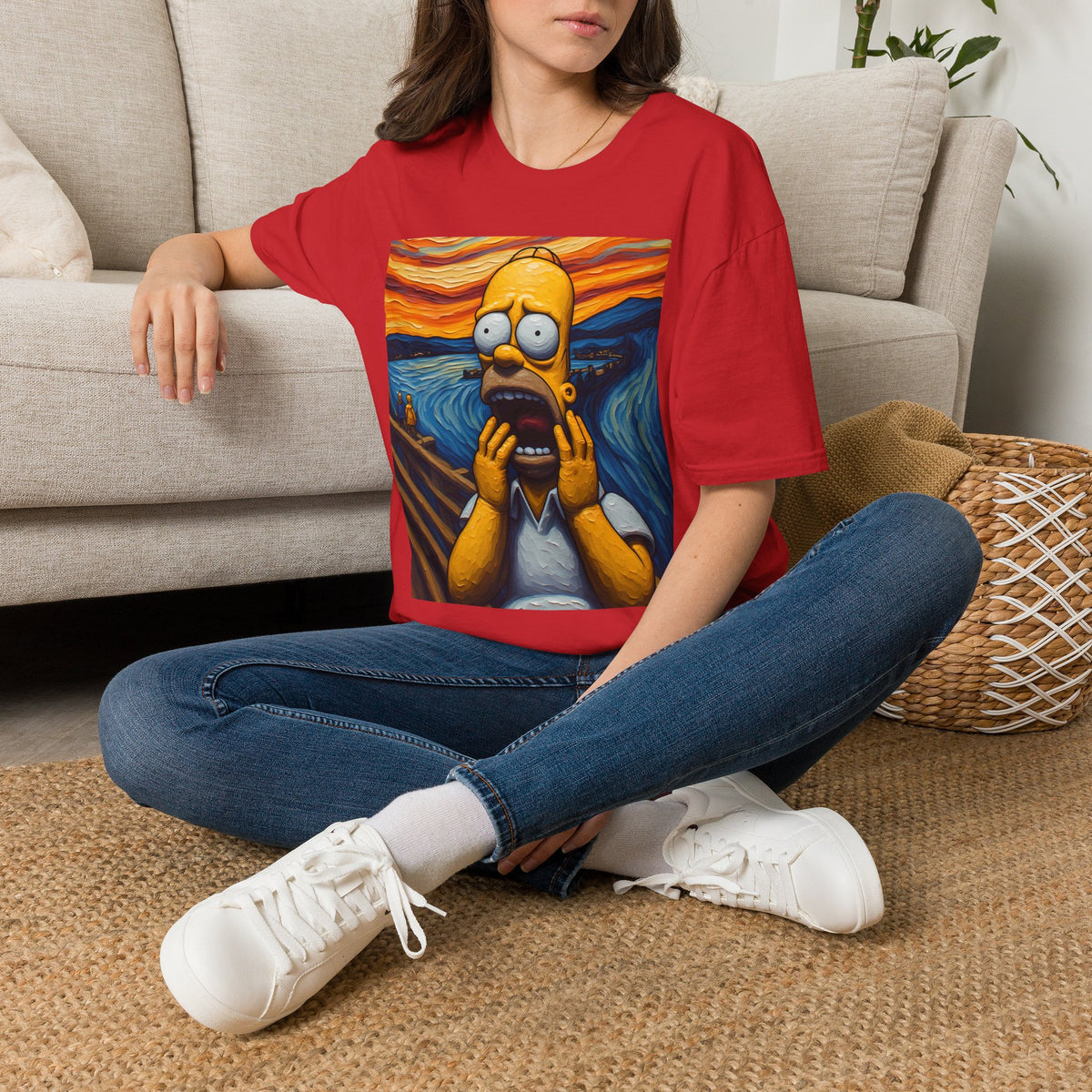Homer Scream T-Shirt — Parody Pop Art Graphic Tee
