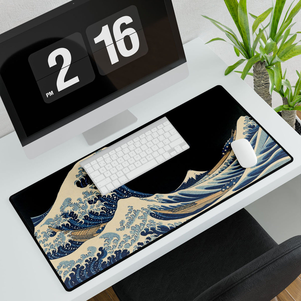 Mouse Mat | The Great Wave off Kanagawa | Classic Japanese Wave Art Desk Pad