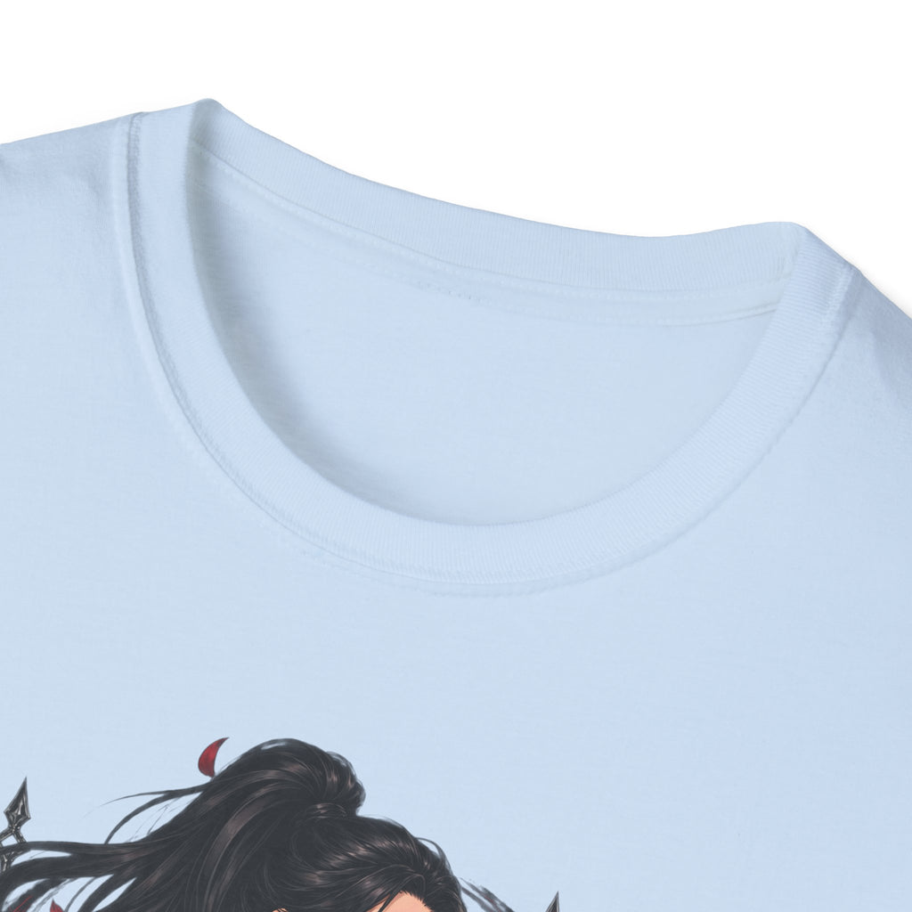 The Seducer | Sexy Black Haired Pony Tail Pin Up Girl Graphic Shirt