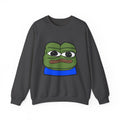 Pepe Frog Graphic Sweatshirt — Sad Frog Meme Crewneck