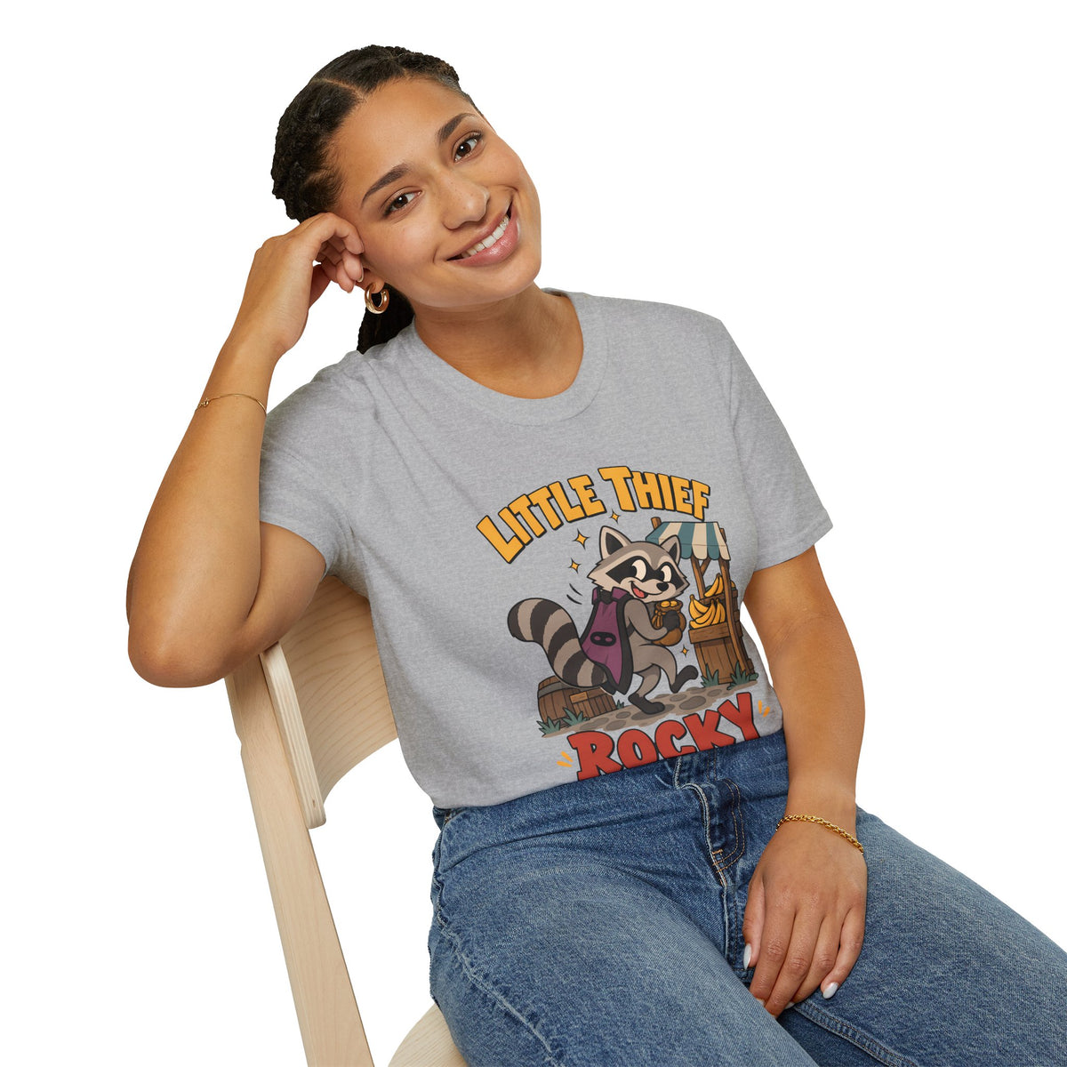 Little Thief Rocky T-Shirt - Cute OSRS Rocky Tee