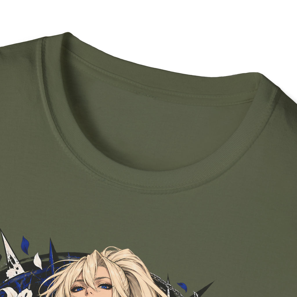 Electric Girl | Japanese Anime | Blonde Bombshell Pin Up Graphic Shirt