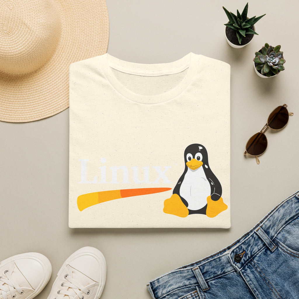 Linux Penguin Logo T‑Shirt — Retro Tech Tee for Developers & Open Source Fans