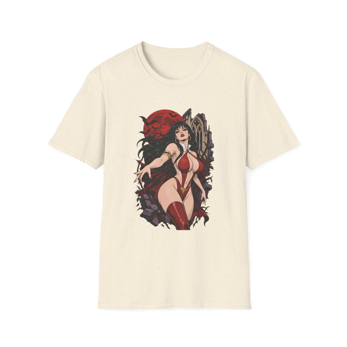 Vampirella | Sexy Vampire Queen | Pin Up Girl | Sexy Halloween Graphic T-Shirt