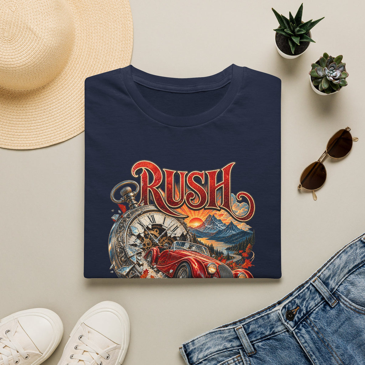 Rush | Prog Band | Red Barchetta | Graphic T-Shirt