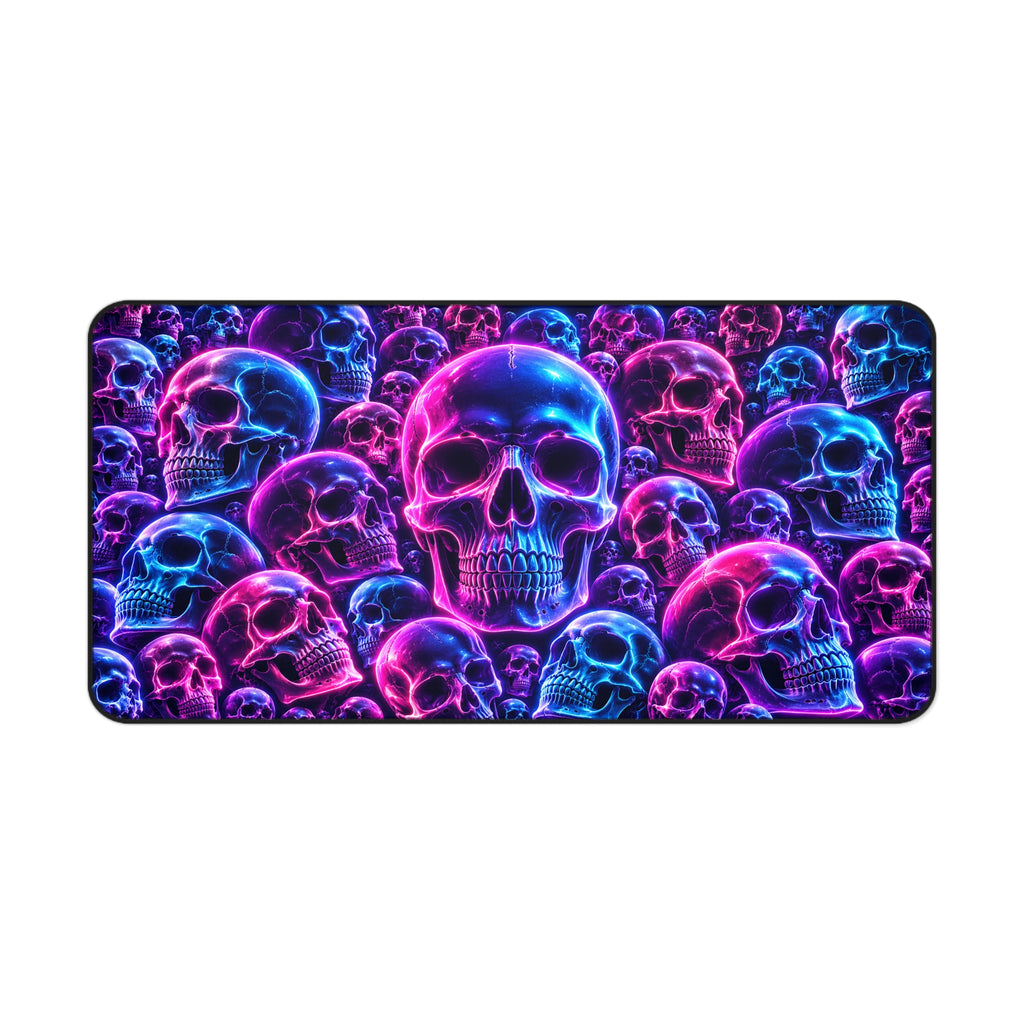 Neon Cyberpunk Skulls | Electric Pink and Cyan Art