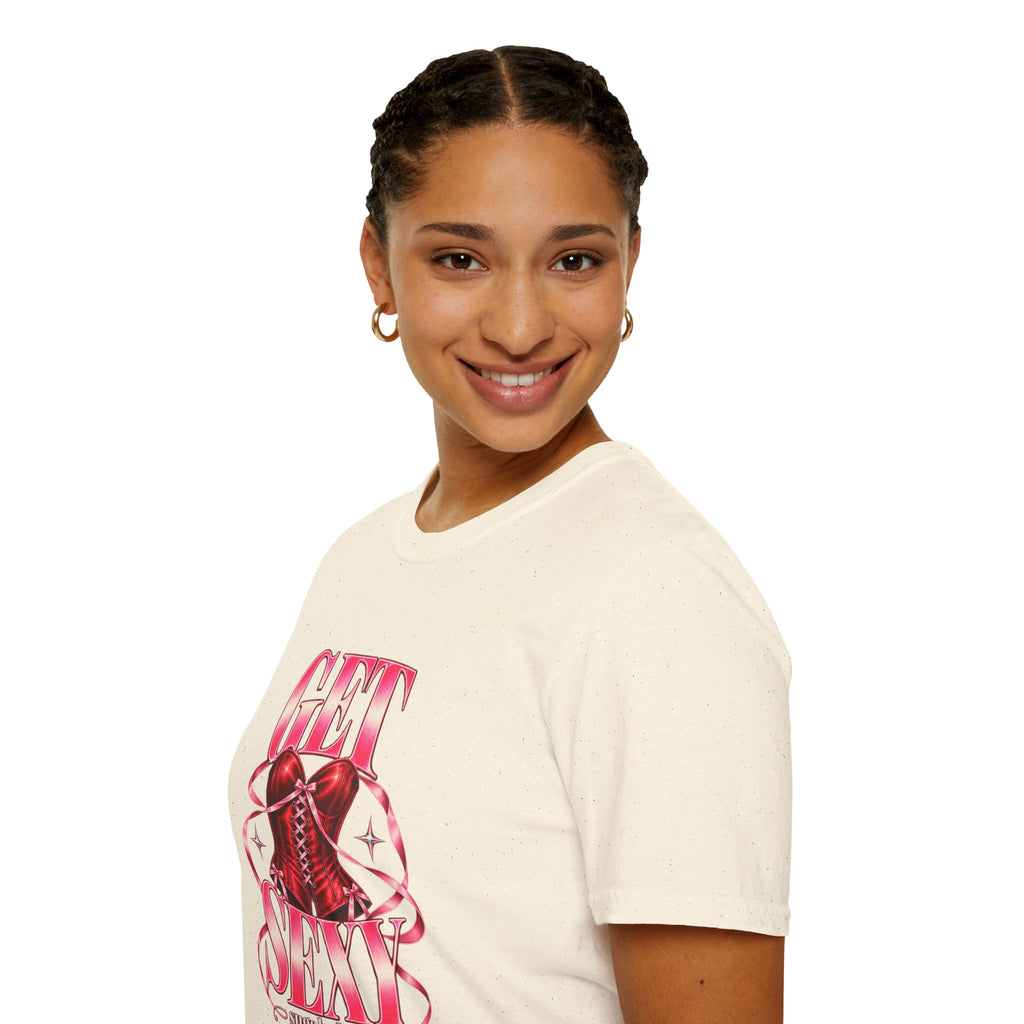 Get Sexy | Sugababes | Corset Retro Pink Y2K Vibe Graphic T Shirt