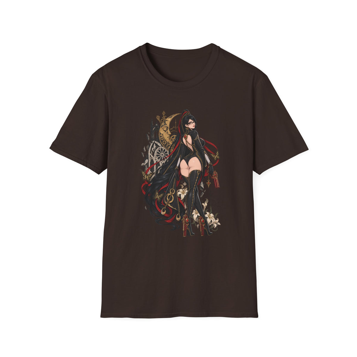 Bayonetta | Sexy Videogame Pin Up Girl | Back view Graphic Shirt
