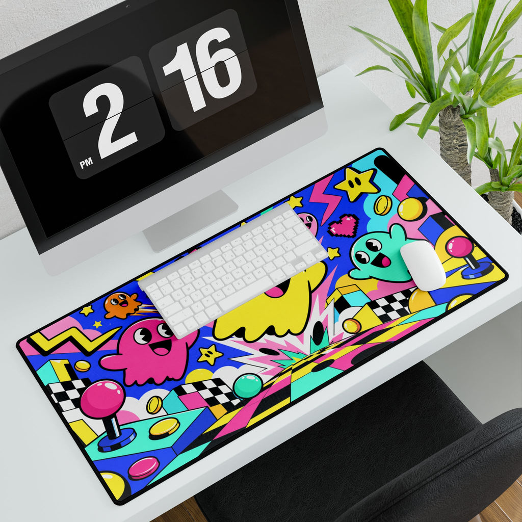Mouse pad | Arcade Chaos: Colourful Gaming Desk Mat