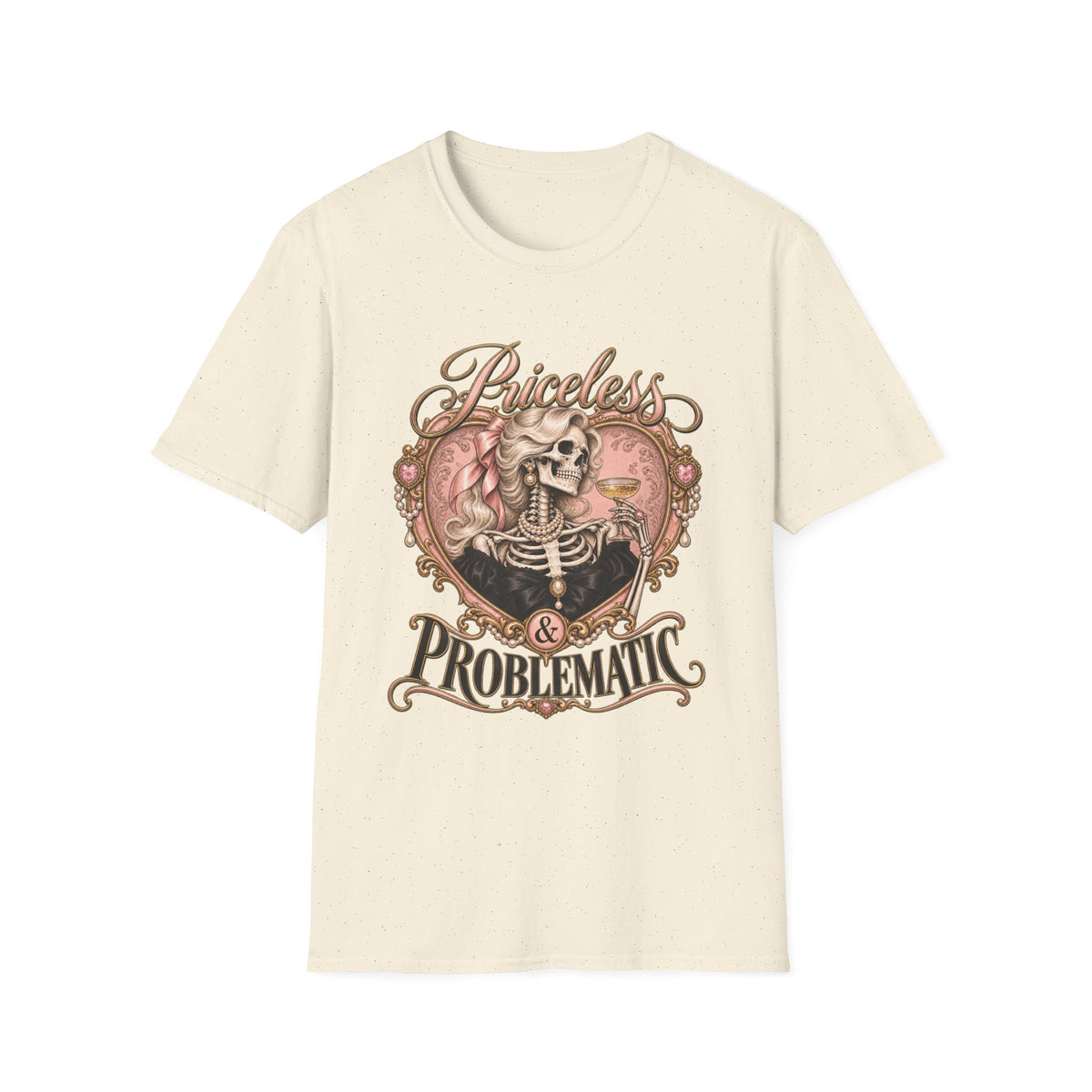 Priceless & Problematic Skeleton Heart Tee