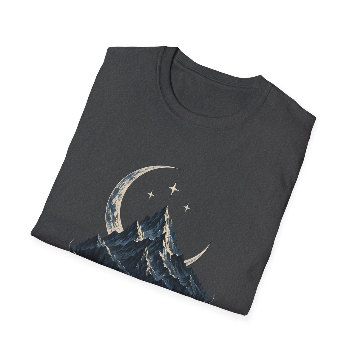 Night Court Mountain | ACOTAR Book Crescent Moon & Stars Graphic