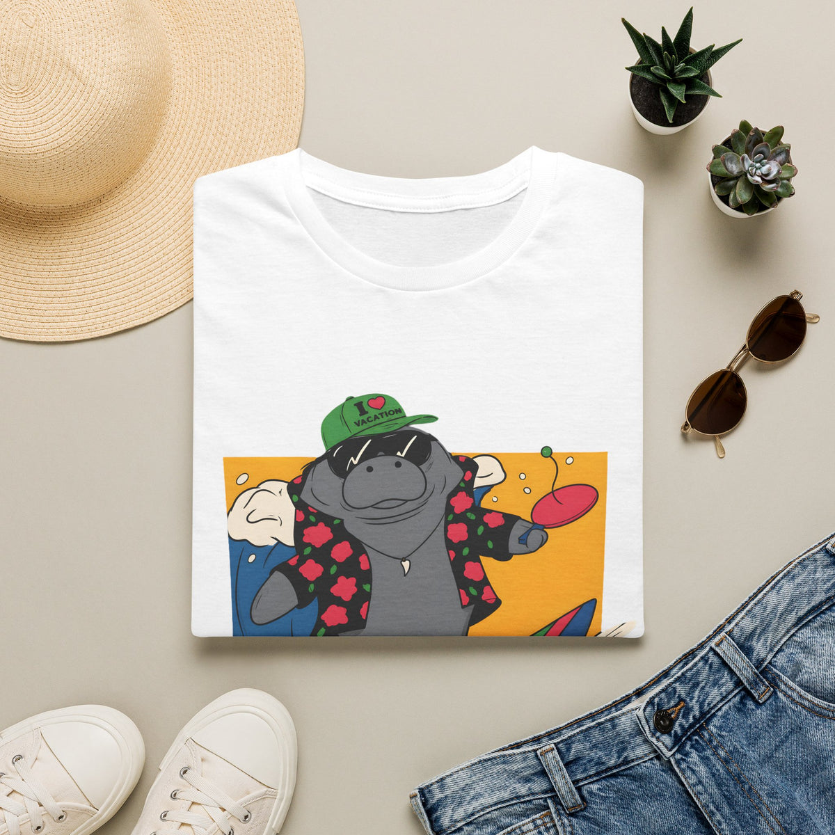 GTA 6 Inspired Jasons Summer Manatee T‑Shirt