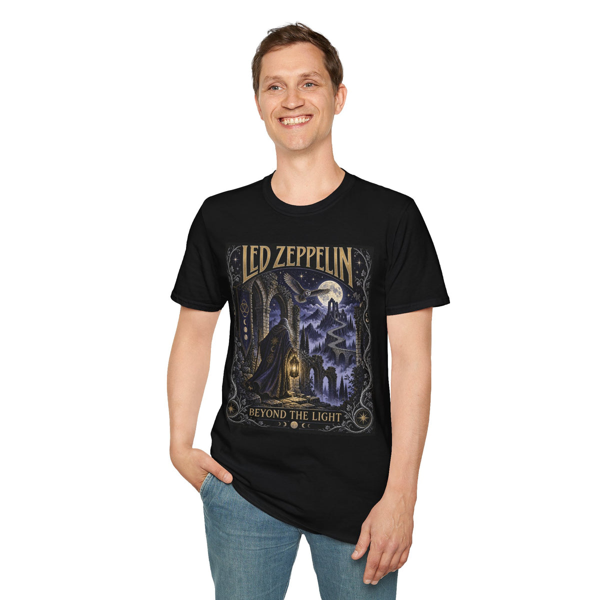 Led Zeppelin 'Beyond the Light' Concert Tee — Vintage Moonlight Rock T-Shirt