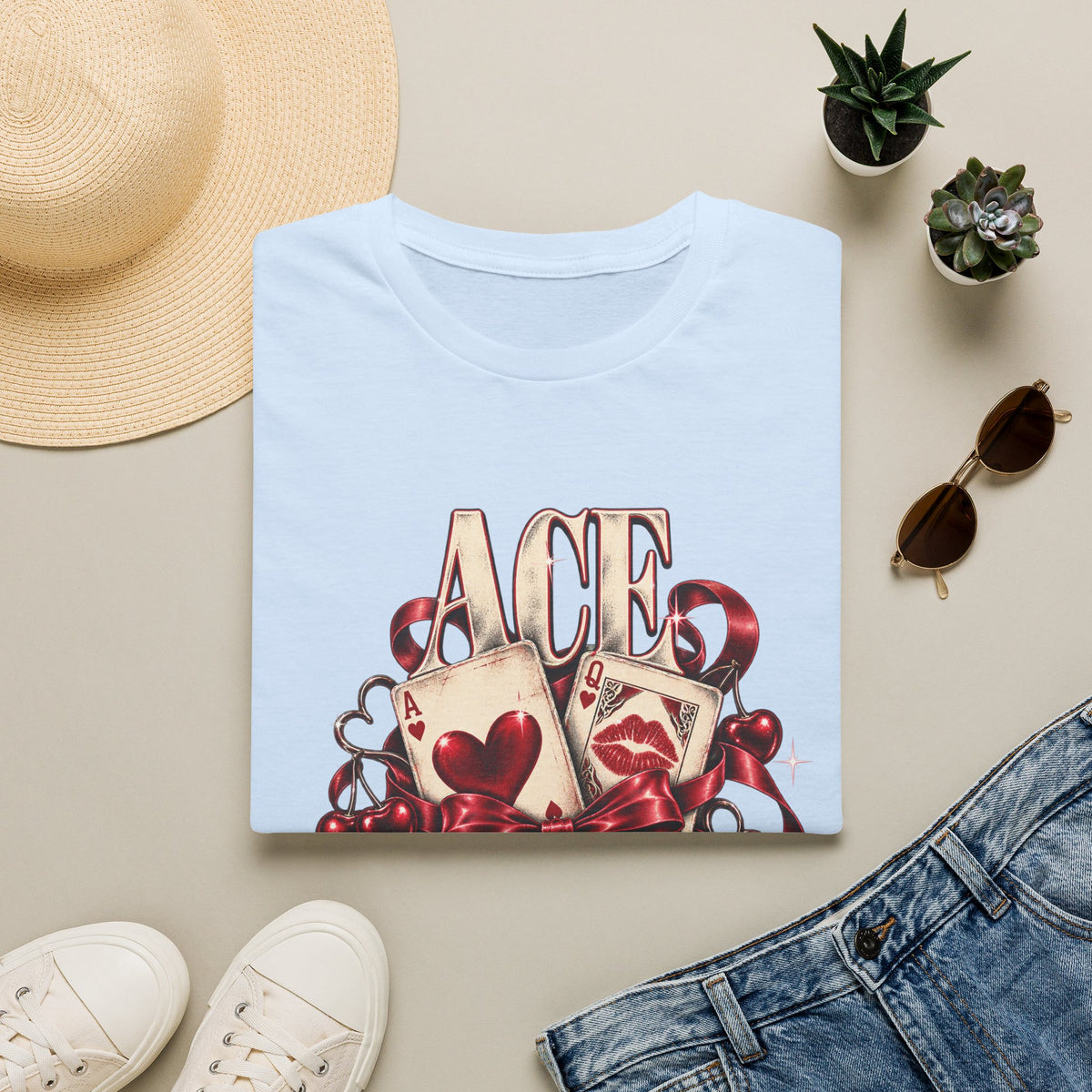 Ace Rejects | Sugababes | Playing Card Ace of Hearts T Shirt