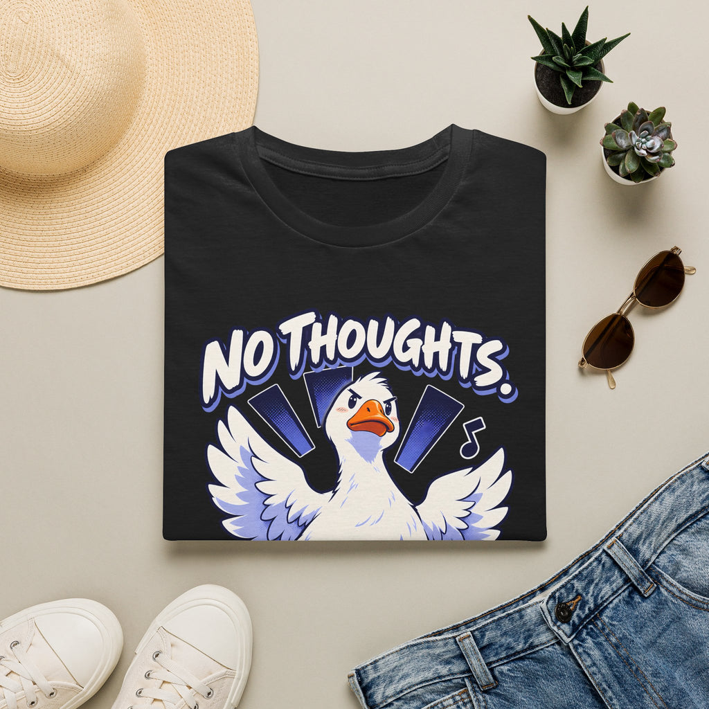 Cute Goose | No Thoughts, Just Boss Music T Shirt