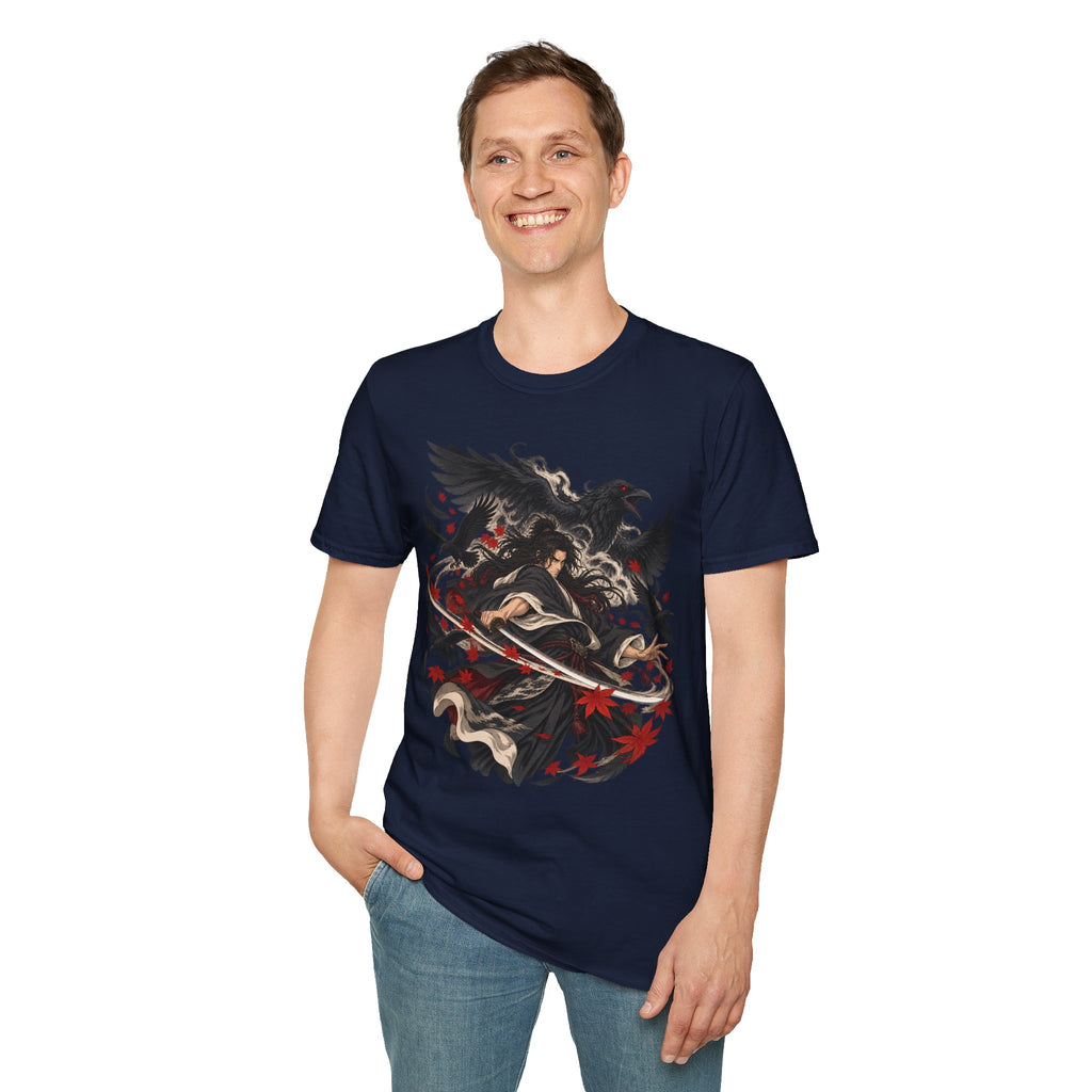 Raven Master | Japanese Samurai | Dark Fantasy T-Shirt