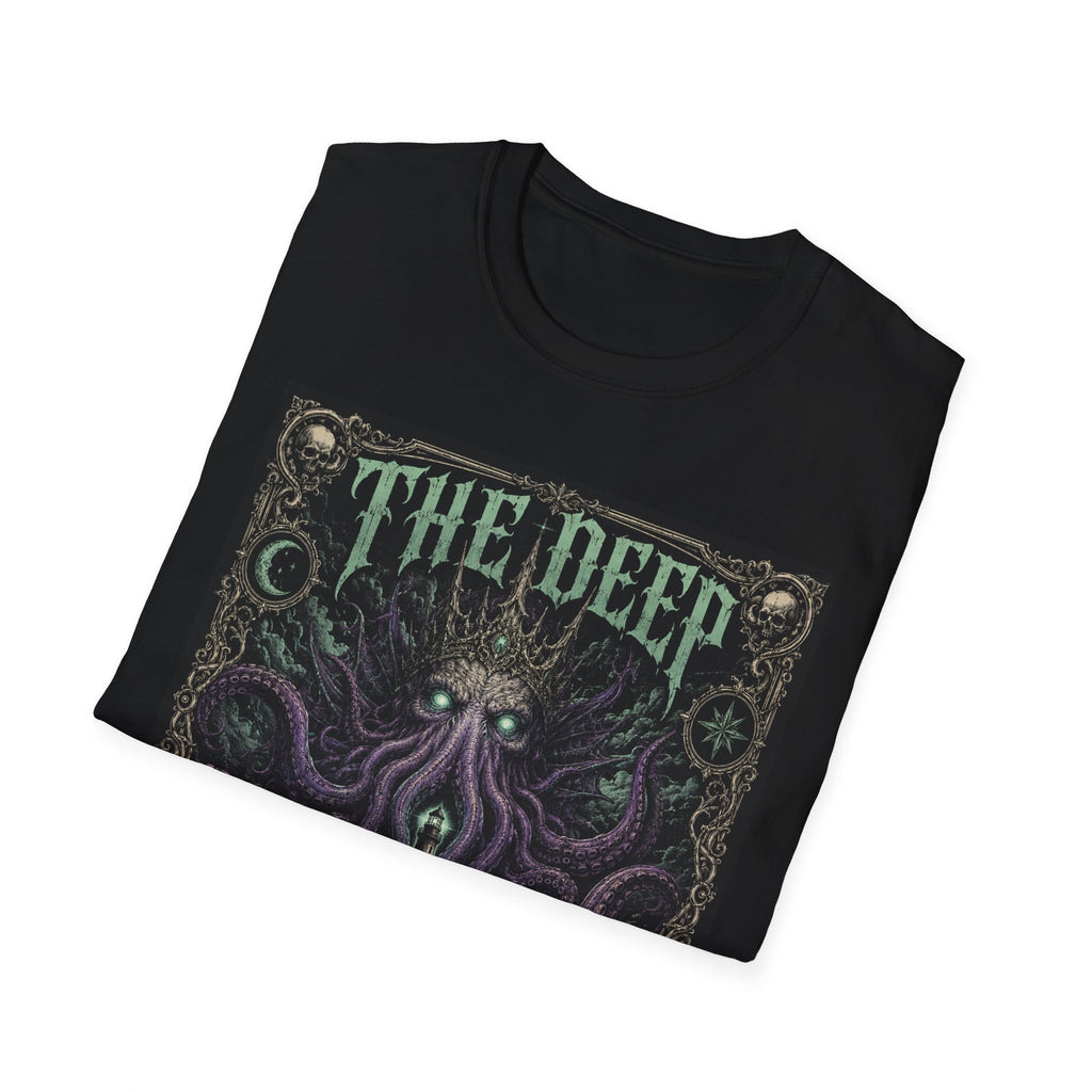 The Deep Remembers T-Shirt — Nautical Cthulhu Horror Graphic Tee