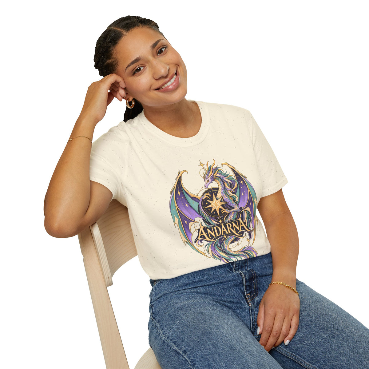 Andarna | Onyx Storm Dragon Graphic T-Shirt | Book Inspired