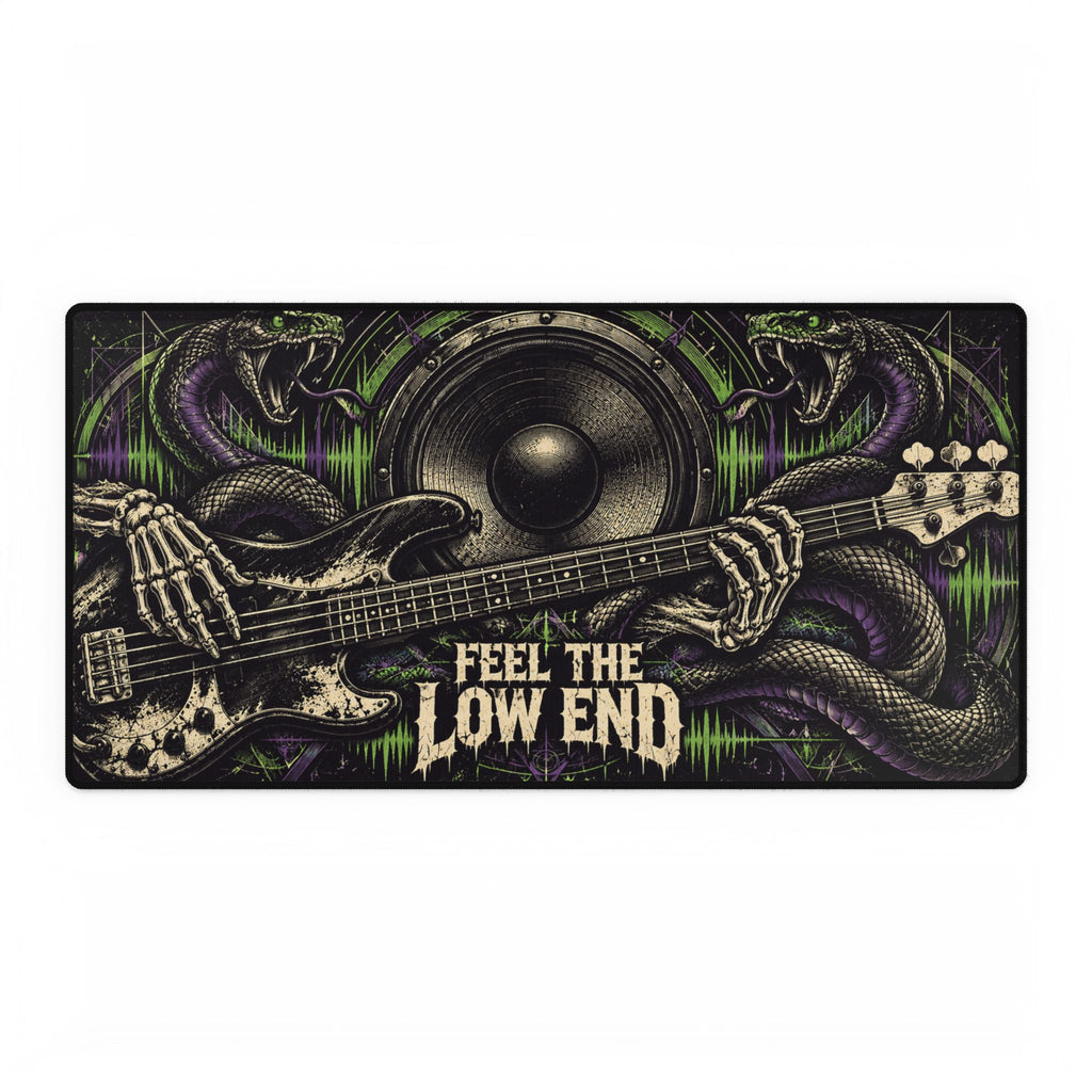 Mouse Mat | Feel The Low End Bass Guitar | Rock Music Desk Mat