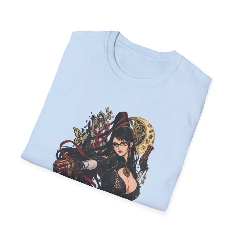 Bayonetta | Sexy Gothic Gaming Anime Pin Up Girl | Gothic Sorceress T-Shirt