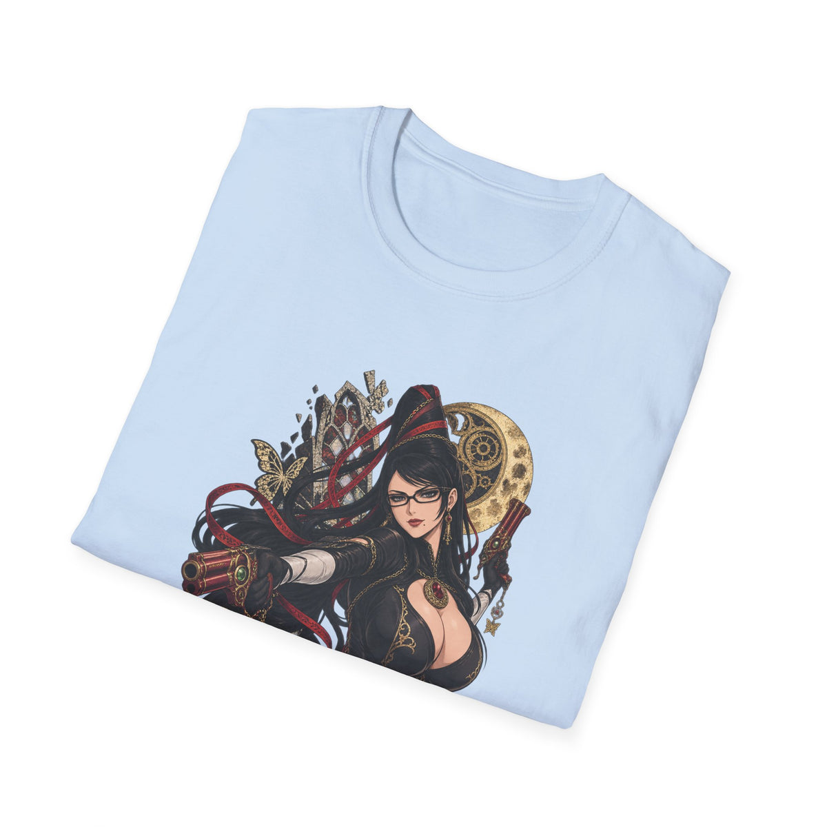 Bayonetta | Sexy Gothic Gaming Anime Pin Up Girl | Gothic Sorceress T-Shirt