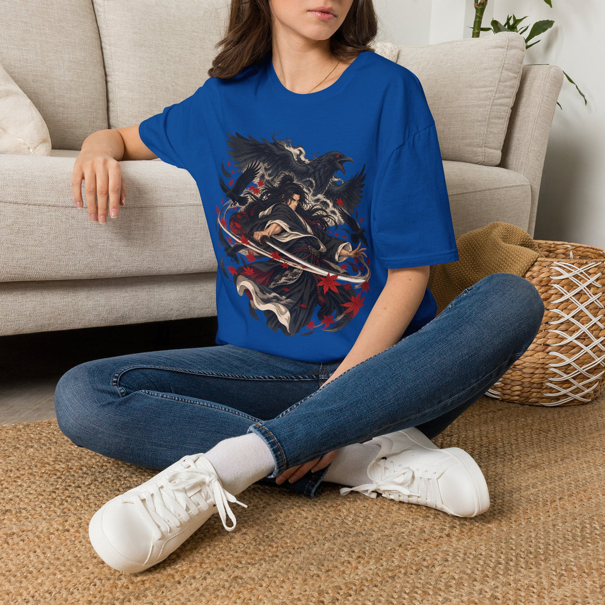 Raven Master | Japanese Samurai | Dark Fantasy T-Shirt