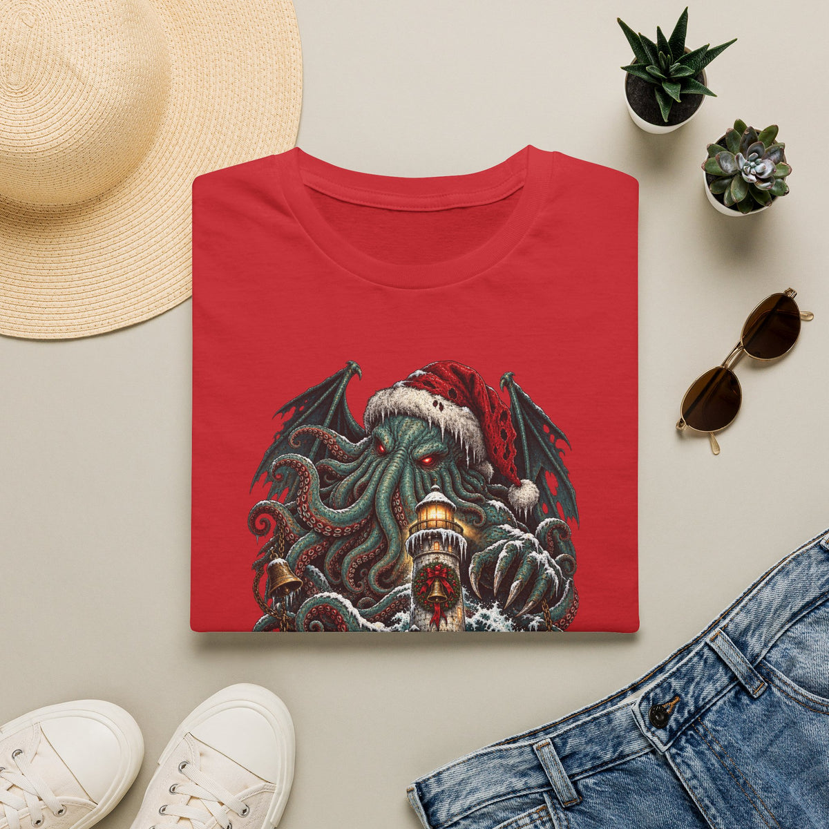 Merry Cthulhumas | Cthulhu Christmas T-Shirt