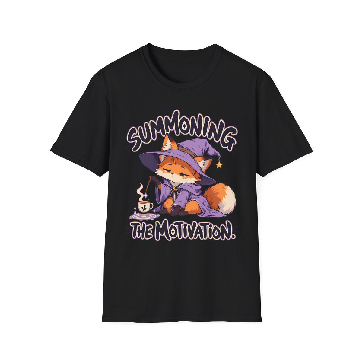 Summoning The Motivation | Cute Anime Fox T-Shirt