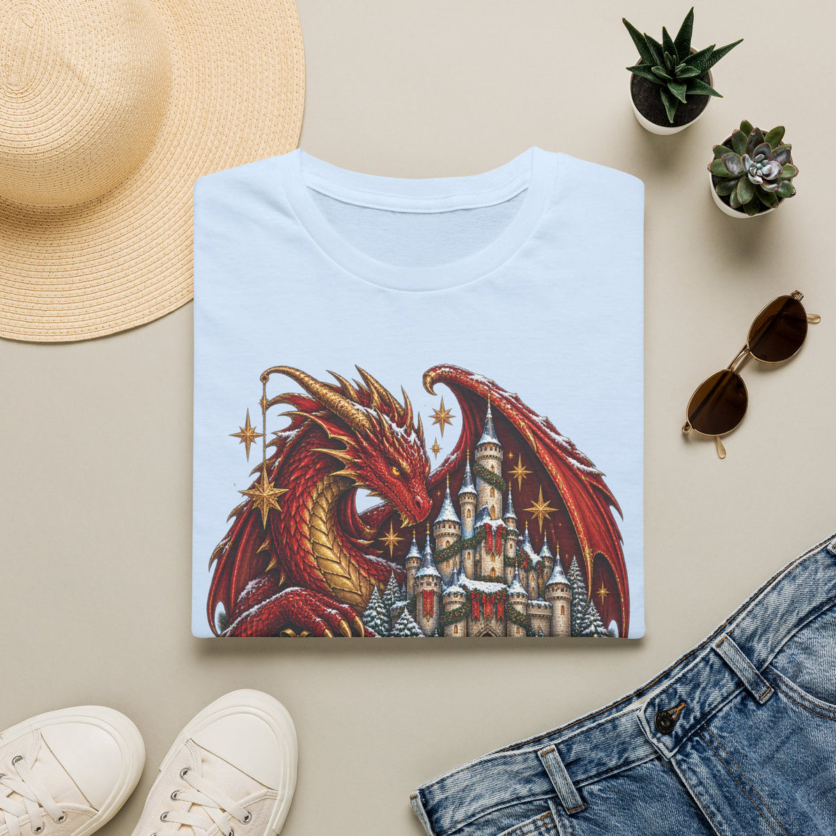 All I Want For Christmas | Dragon Castle T-Shirt