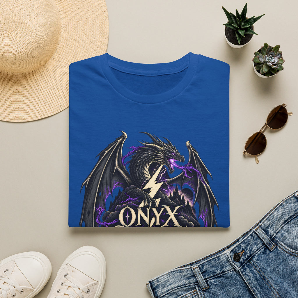 Onyx Storm Dragon T-Shirt | Book Inspired Gothic Lightning Fantasy Tee