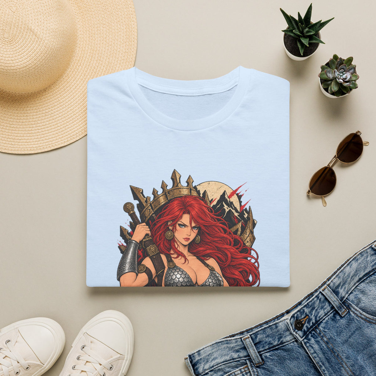 Red Sonja | Conan The Barbarian Pin Up Style Shirt