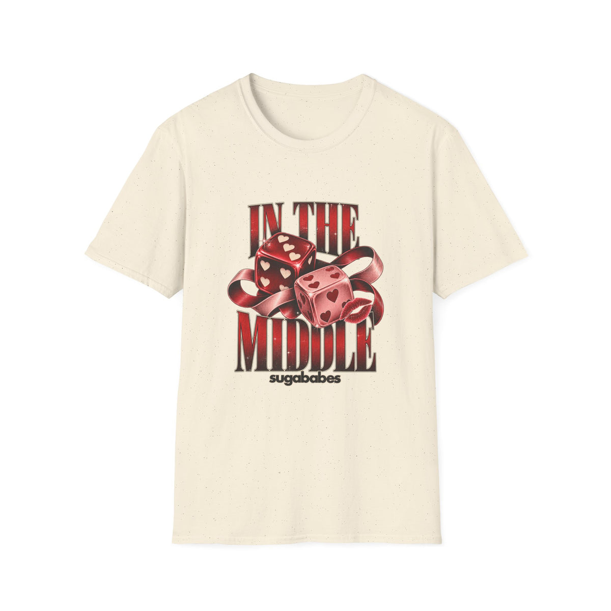 In The Middle | Sugababes | Retro Red Dice Graphic T Shirt