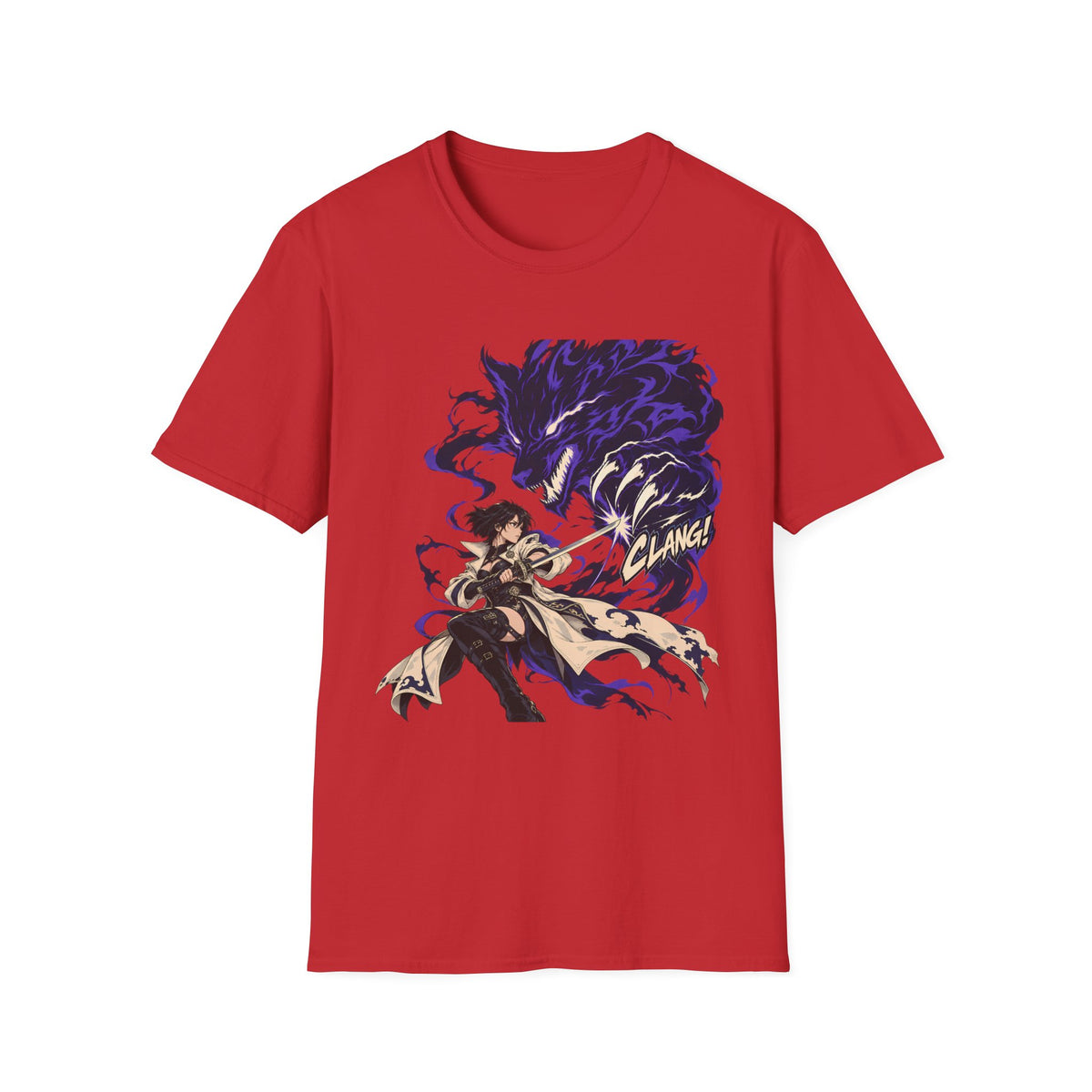 Wolf Demon | Samurai Demon Hunter | Japanese Anime T-Shirt