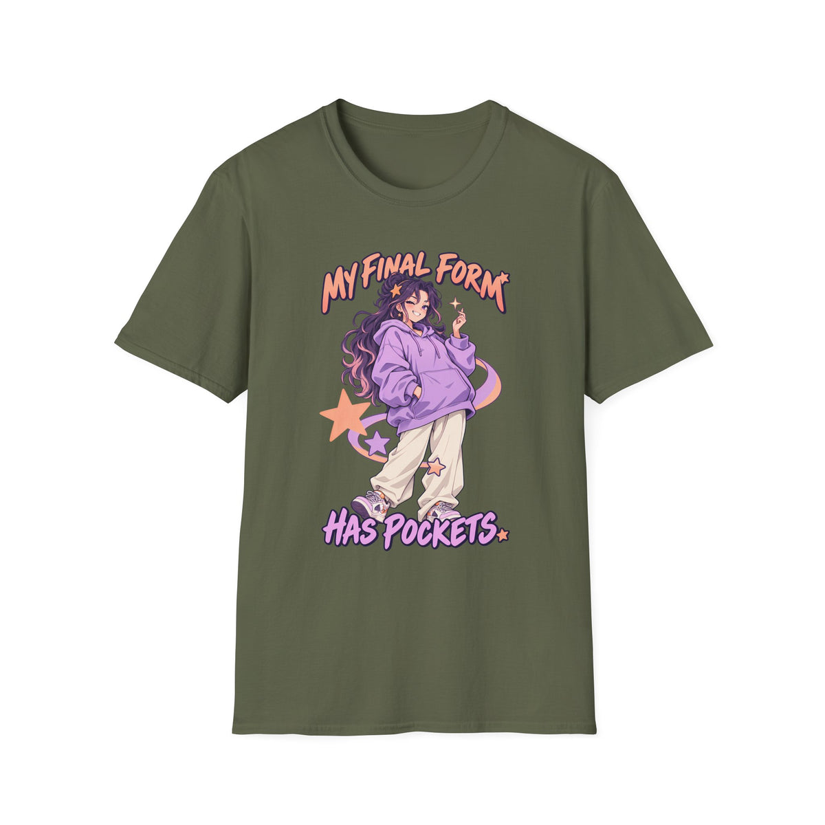 My Final Form Has Pockets | Cute Anime Girl Graphic Tee