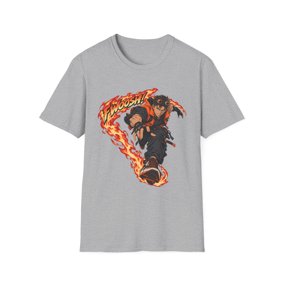 FWOOSH! | Fire Ninja | Japanese Anime Ninja Graphic Shirt