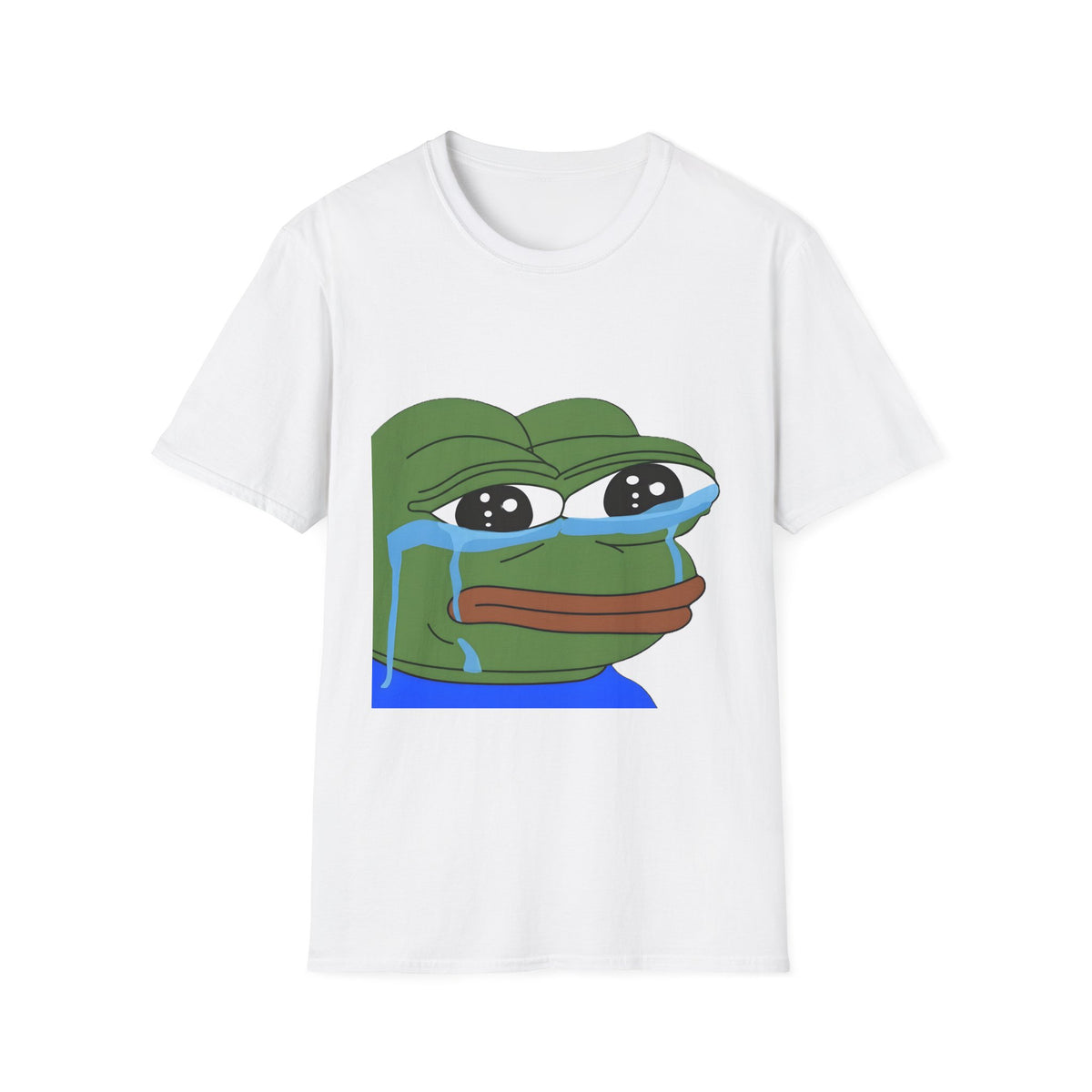 Pepe Crying Face T-Shirt — Meme Graphic Tee