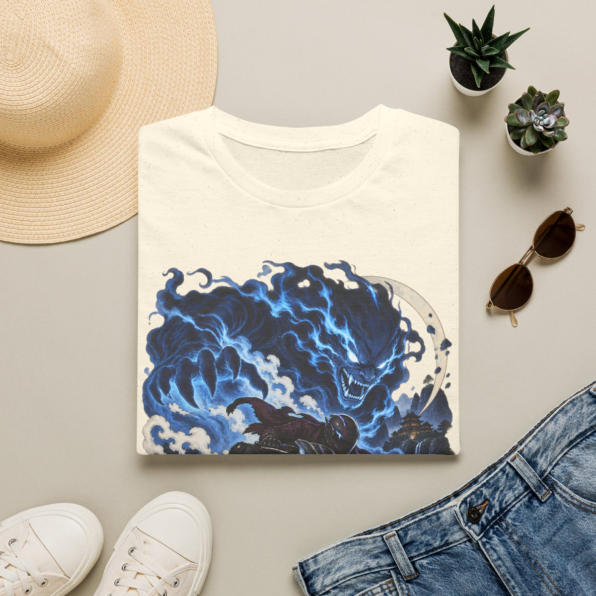 Demon of the Storm | Night Rider | Japanese Urban Motorcycle Tee